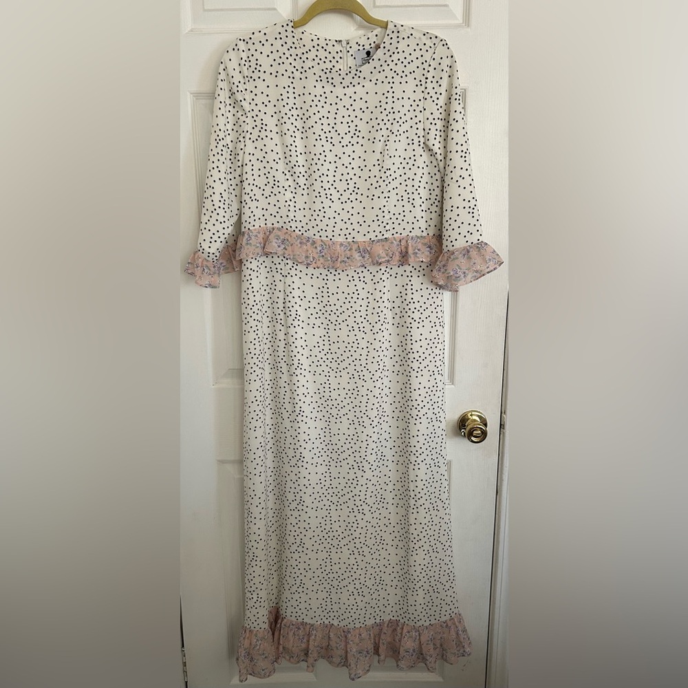 Dainty Jewells Black and White Polka Dot Dress